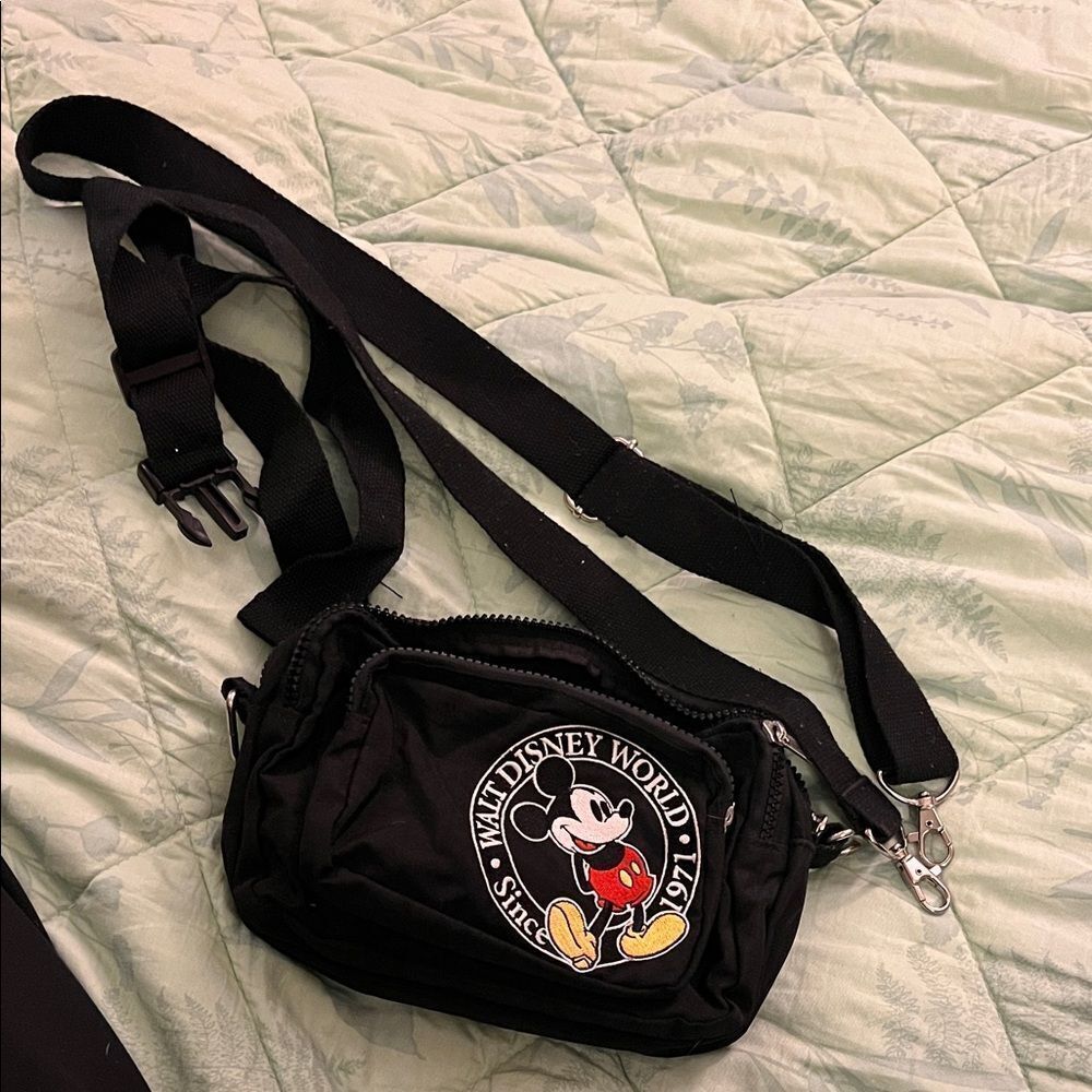 Disney Black Mickey Mouse Belt Bag